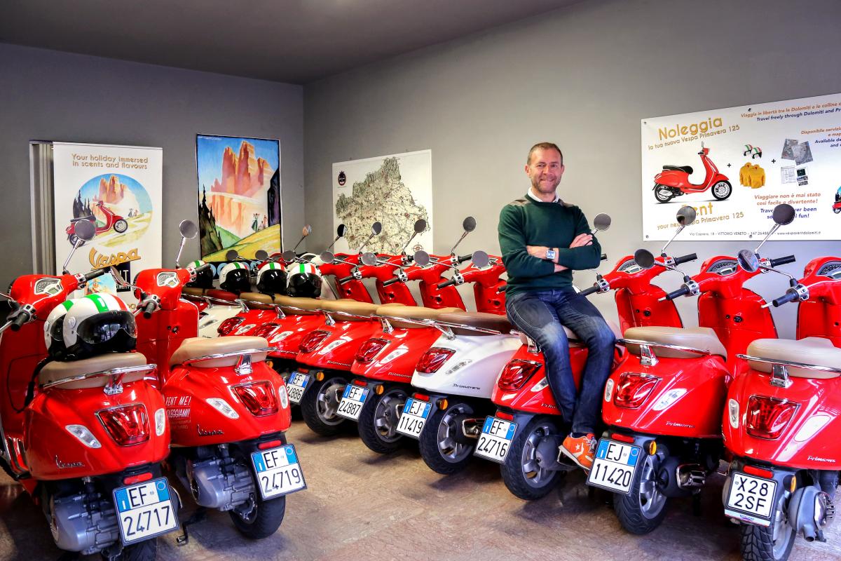 Vespa Rent Dolomiti, Viaggiare in vespa sulle Colline del Prosecco Superiore